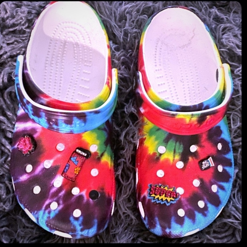 Tie Dye Crocs